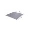 Homeroots 59 x 55 in. Light Gray Sunbrella Indoor Outdoor Small Rug 372259 - alternate 4